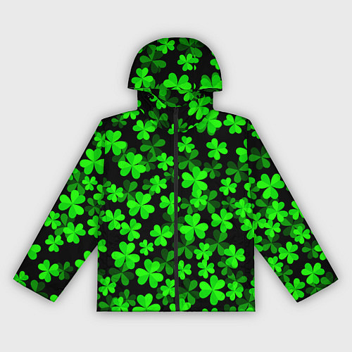 Женская ветровка Сlovers Fresh 3D Клевер / 3D-Черный – фото 1