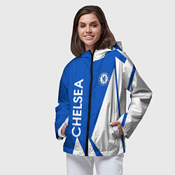 Ветровка с капюшоном женская Челси спорт, цвет: 3D-черный — фото 2