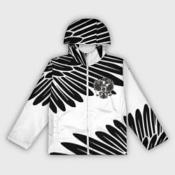 Ветровка с капюшоном женская ГЕРБ РОССИИ КРЫЛЬЯ СВОБОДЫ, цвет: 3D-белый