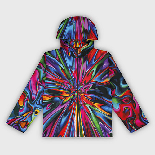 Женская ветровка Color pattern Impressionism / 3D-Черный – фото 1