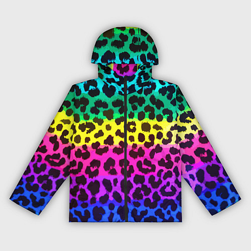 Женская ветровка Leopard Pattern Neon / 3D-Черный – фото 1