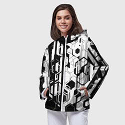 Ветровка с капюшоном женская Шесть граней, цвет: 3D-белый — фото 2