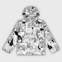 Ветровка с капюшоном женская О моём происхождении в слизь pattern, цвет: 3D-белый