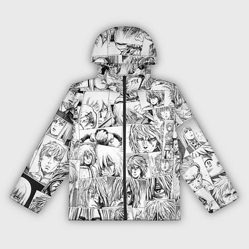 Женская ветровка Сага о Винланде pattern / 3D-Черный – фото 1