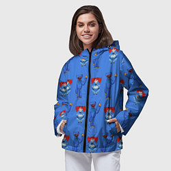 Ветровка с капюшоном женская Хагги Вагги doll догнали тебя, цвет: 3D-черный — фото 2