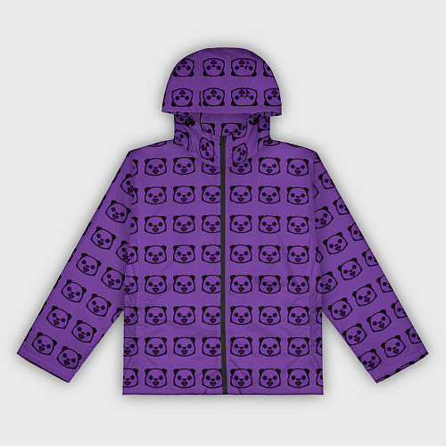 Женская ветровка Purple Panda / 3D-Черный – фото 1