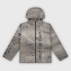 Ветровка с капюшоном женская Only for Italy Мешковина Авангард Hype, цвет: 3D-черный