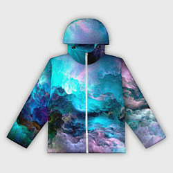 Ветровка с капюшоном женская МОРСКОЙ ШТОРМ, цвет: 3D-белый