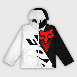 Ветровка с капюшоном женская MOTO FOX - Мотокросс, цвет: 3D-белый