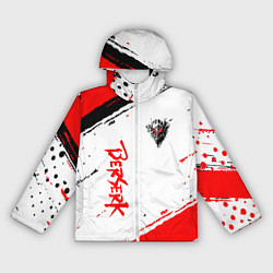 Ветровка с капюшоном женская Berserk ЧЁРНАЯ МАСКА, цвет: 3D-белый