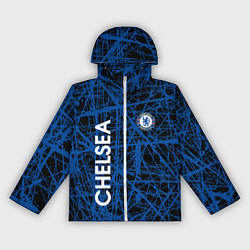 Ветровка с капюшоном женская CHELSEA F C, цвет: 3D-белый