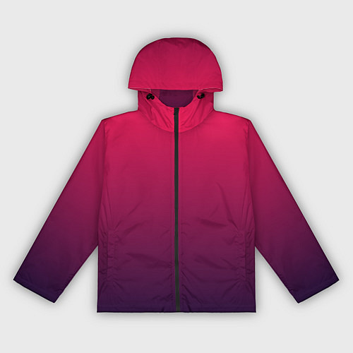 Женская ветровка RED to dark BLUE GRADIENT / 3D-Черный – фото 1