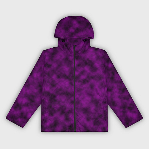 Женская ветровка Черно-пурпурная облачность / 3D-Черный – фото 1