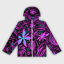 Ветровка с капюшоном женская Цветочная композиция Fashion trend, цвет: 3D-белый