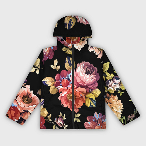 Женская ветровка Розы в летней ночи Fashion trend / 3D-Черный – фото 1