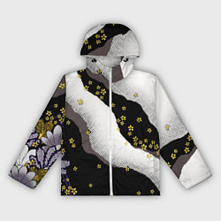 Ветровка с капюшоном женская JAPAN PATTERN, цвет: 3D-белый