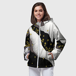 Ветровка с капюшоном женская JAPAN PATTERN, цвет: 3D-белый — фото 2