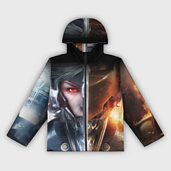 Ветровка с капюшоном женская METAL GEAR RISING САМУРАЙ, цвет: 3D-черный