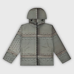 Ветровка с капюшоном женская Стальные плиты с заклёпками, цвет: 3D-черный