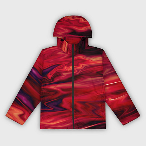 Женская ветровка Красный абстрактный модный узор / 3D-Черный – фото 1
