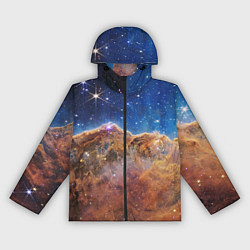 Ветровка с капюшоном женская Туманность Киля, цвет: 3D-черный