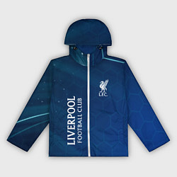Ветровка с капюшоном женская Liverpool Соты Абстракция, цвет: 3D-белый