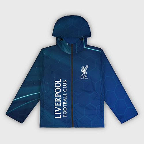 Женская ветровка Liverpool Соты Абстракция / 3D-Черный – фото 1