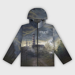 Ветровка с капюшоном женская STALKER Саркофаг, цвет: 3D-черный
