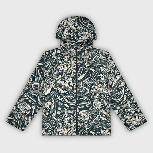 Женская ветровка Винтажные flash tatoo / 3D-Черный – фото 1