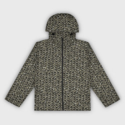 Ветровка с капюшоном женская Русская кольчуга, цвет: 3D-черный