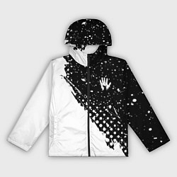 Ветровка с капюшоном женская Children of Bodom крапинки краски, цвет: 3D-черный