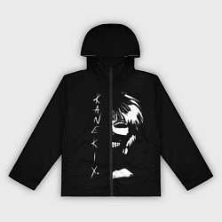 Ветровка с капюшоном женская Tokyo Ghoul Kaneki Ken - anime, цвет: 3D-черный