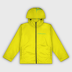 Ветровка с капюшоном женская Киберпанк - Лого Дэвида, цвет: 3D-черный