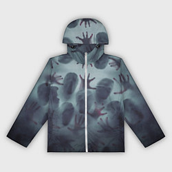 Женская ветровка Scary faces trying to get out