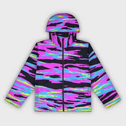 Ветровка с капюшоном женская Lollipop камуфляж, цвет: 3D-черный