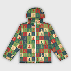 Ветровка с капюшоном женская Здравствуй ёлка Новый год, цвет: 3D-белый