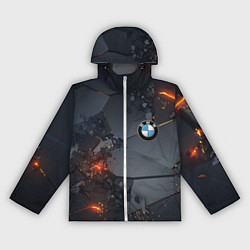 Ветровка с капюшоном женская BMW explosion, цвет: 3D-белый