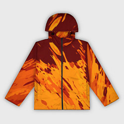 Ветровка с капюшоном женская Лава - брызги, цвет: 3D-черный