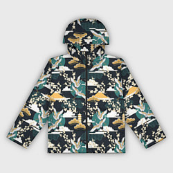 Ветровка с капюшоном женская Japan mural, цвет: 3D-черный