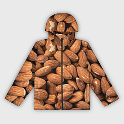 Ветровка с капюшоном женская Миндальные орешки, цвет: 3D-черный
