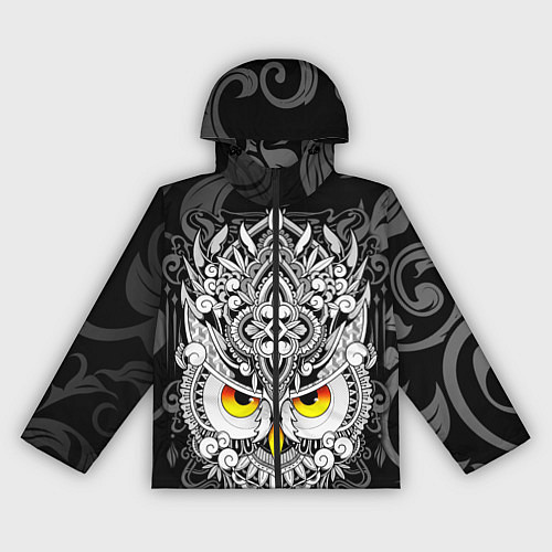 Женская ветровка Сова с золотыми глазами / 3D-Черный – фото 1