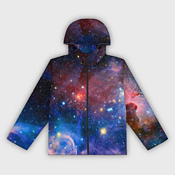 Ветровка с капюшоном женская Ошеломительный бескрайний космос, цвет: 3D-черный