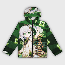 Ветровка с капюшоном женская Нахида: Дендро Архонт, цвет: 3D-черный