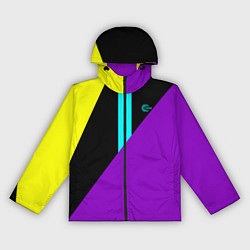 Ветровка с капюшоном женская FIRM прямиком из 80х, цвет: 3D-черный