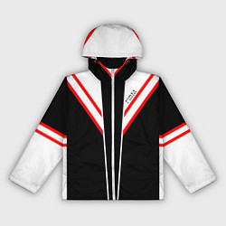 Женская ветровка FIRM черная с белым углом