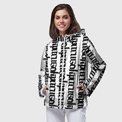 Ветровка с капюшоном женская Готика, цвет: 3D-белый — фото 2