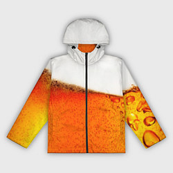 Ветровка с капюшоном женская Тёмное пиво, цвет: 3D-черный