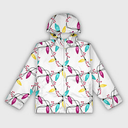 Женская ветровка Новогодняя гирлянда белая