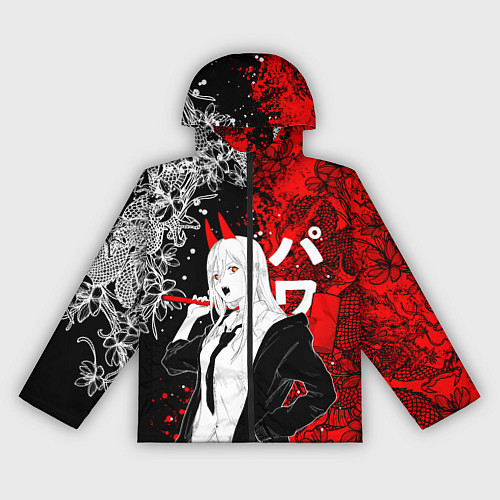 Женская ветровка Пауэр и драконы / 3D-Черный – фото 1