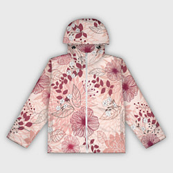 Ветровка с капюшоном женская Floral pattern, цвет: 3D-белый